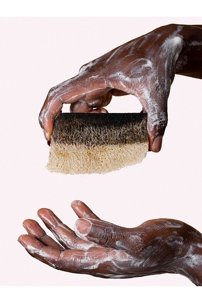 RUIADA 100% Natural Pumpkin Fiber Activated Carbon Soap 130 Gr. (Hand Made)