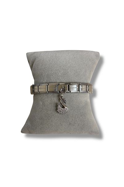 Sumen Butik Steel Italian Bracelet Charm, Charm