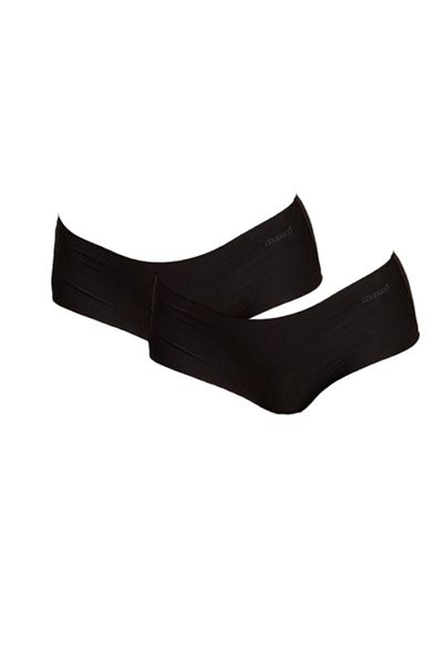 Kom Pantaloni scurți fără cusături din microțesătură pentru femei, negri, 2 piese QRS.KK.1RS1T.OKL.MND2