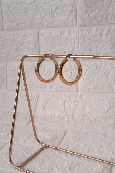 Butik Çelik Kalın Halka Küpe