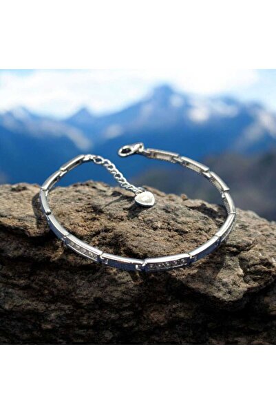 KENT ZİRKON TAŞLI ŞIK TASARIM 925 AYAR GÜMÜŞ BİLEKLİK