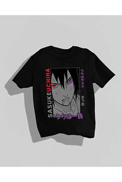 Nulivez Sasuke Uchiha Anime Character Compact Unisex Oversize T-Shirt