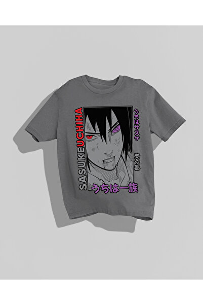 Nulivez Sasuke Uchiha Anime Character Printed Unisex Oversize T-Shirt