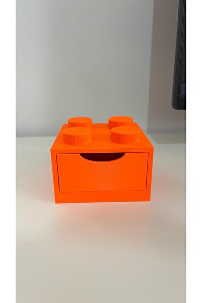 2xSanat Blok Şeklinde Renkli Çekmeceli Masaüstü Düzenleyici - Eğlenceli ve Fo...