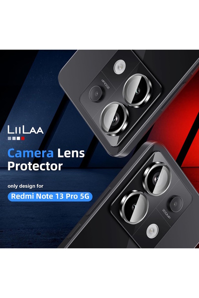 m.tk moveteck Xiaomi Redmi Note 13 Pro 5g Compatible Camera Protection Lens Protector Tempered Glass Lens with Application Apparatus