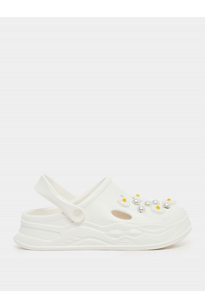 Styli Embellished Clogs with Backstrap