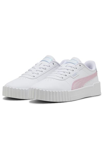 Puma Pantofi sport pentru femei Carina 3.0 Blurry Dreams Jr 400607-01 alb