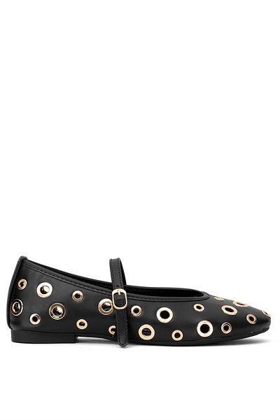 Ayakkabı Fuarı Elite Pm567 K845C Women's Ballerina Black