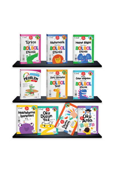 öğretmen evde Öğretmen Evde Yayınları 1. Sınıf 2. Dönem Bol Bol Etkinlik Seti