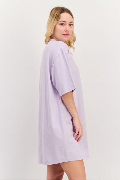 adidas Women Sportswear Fit Short Sleeve Outdoor Dress, Lavender