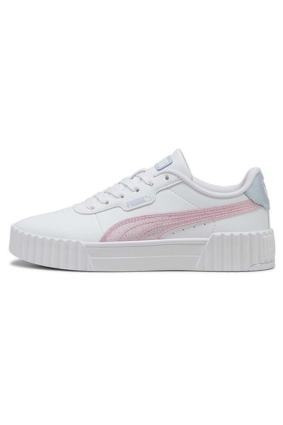 Puma Pantofi sport pentru femei Carina 3.0 Blurry Dreams Jr 400607-01 alb