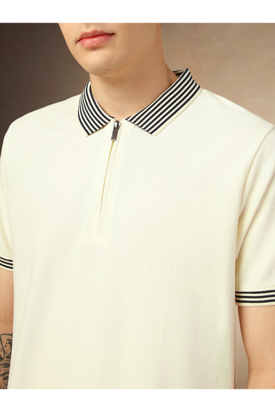 Dennis Lingo By Styli Regular Fit Striped Polo Collar T-Shirt