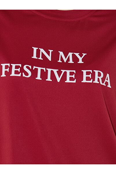 Take Two By Styli Slogan Print Round Neck Oversized T-Shirt