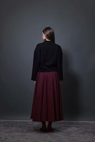 Tailors Room Fusta Charlotte Burgundy