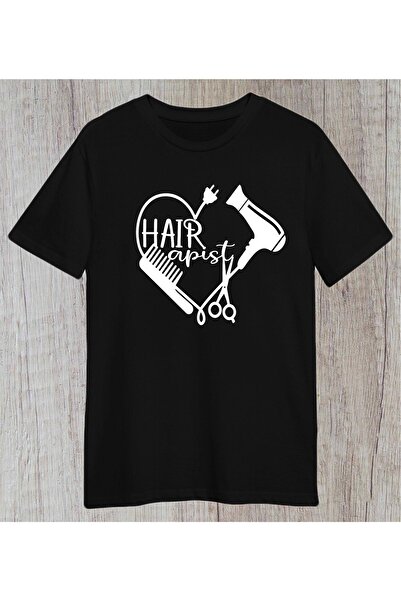 HOFFNUNG تصميم مصفف الشعر / تصميم احترافي خاص / مشط مقص مجفف الشعر تي شيرت لل...