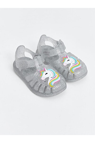 LC Waikiki Baskılı Kız Bebek Sandalet