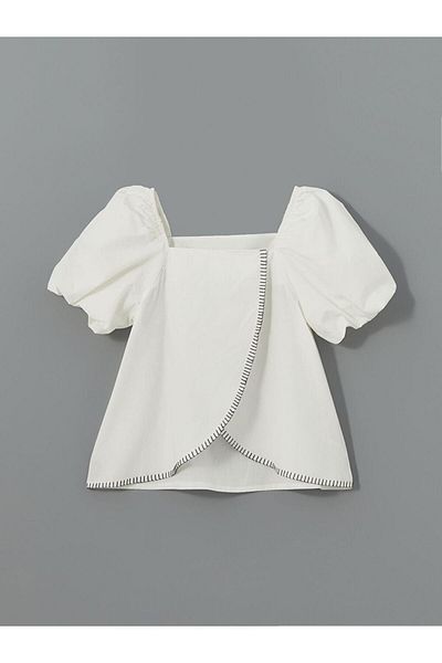 LC Waikiki Lcw Kids Square Collar Girls' Blouse and Pants