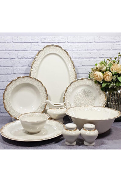 hediye ESTERHOMEDECOR 6 kişilik 30 parça porselen yemek takımı