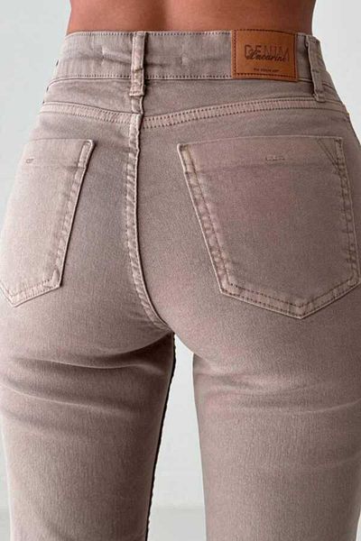 LACARINO Lycra Jeans with Tasseled Legs