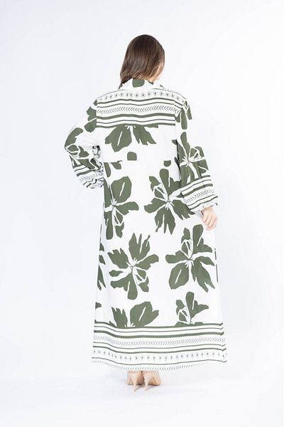 mervemoda Γυναικείο μακρύ plus size υφαντό φόρεμα βισκόζης
