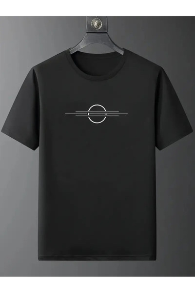 HOFFNUNG Tricou unisex din bumbac supradimensionat cu guler rotund