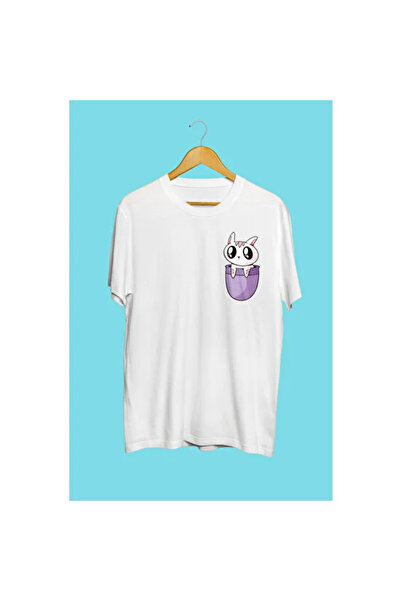 HOFFNUNG Μπλουζάκι Unisex με τύπωμα με χαριτωμένο σχέδιο κουνελιού με λεπτομέ...