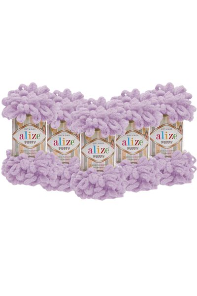 Alize 5 Τεμάχια Puffy 27 Ανοιχτό Λιλά