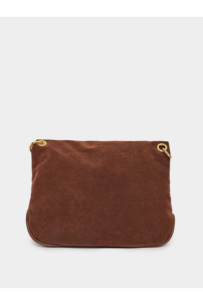 Styli Flap Front Crossbody Bag with Patch Detail