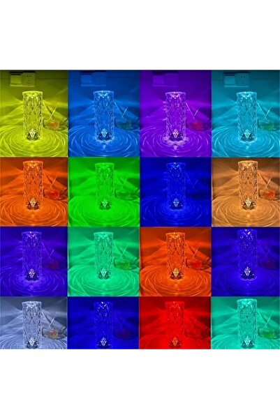 Genel Markalar Mix Şarjlı Dokunmatik Kademeli Led Masa Lambası Diamond