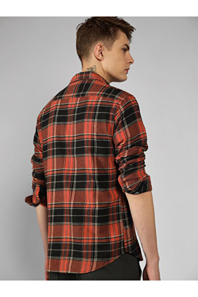 Dennis Lingo By Styli Checked Relaxed Fit Spread Collar Shirt