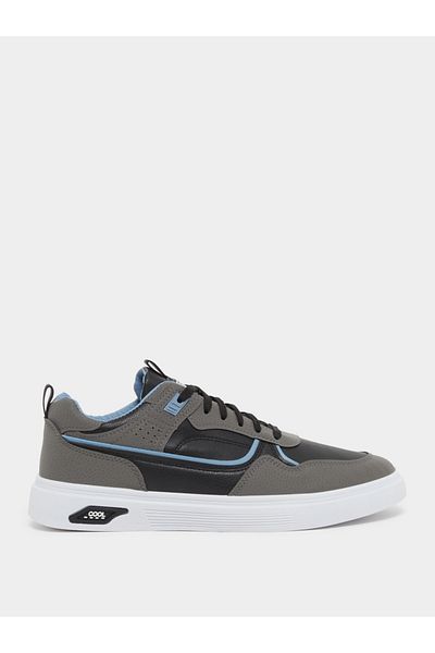 Styli Color Block Platform Sole Lace Up Sneakers