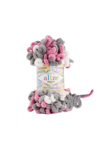 Alize Puffy Color 1 Piece 6070 Hand Knitting Thread Hand Knitted Heart Pillow Baby Blanket Knitting Thread 6070