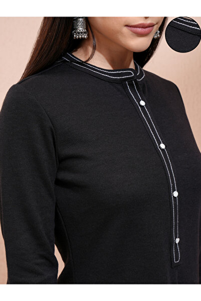 Vishudh By Styli Ethnic Motifs Floral Print Regular Fit Kurta with Trousers Set