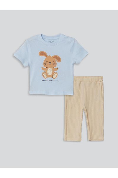 LC Waikiki Baby Boy T-Shirt and Sweatpants 2-Piece Set