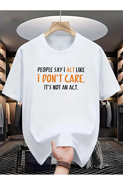 HOFFNUNG Tricou unisex din bumbac supradimensionat cu guler rotund