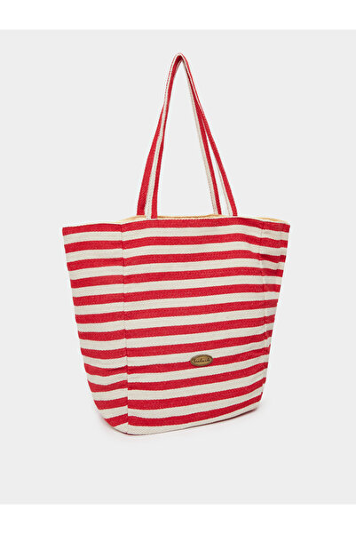 Styli حقيبة تسوق مزينة بخطوط معدنية