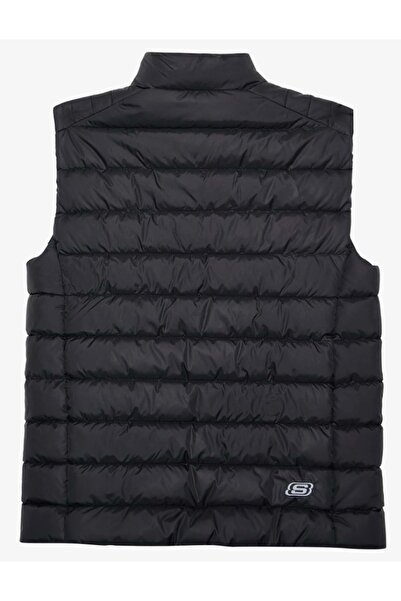 SKECHERS S242319 W Outerwear Padded Vest Kadın Yelek SİYAH