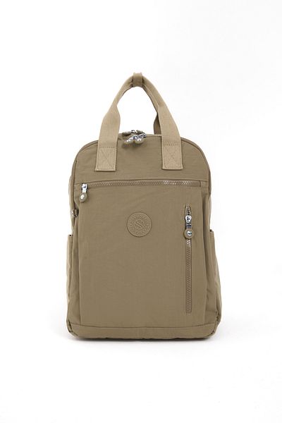 YOGII Müga Model Unisex Water Resistant Crinkle Fabric Multi-Eye Black Laptop School and Backpack