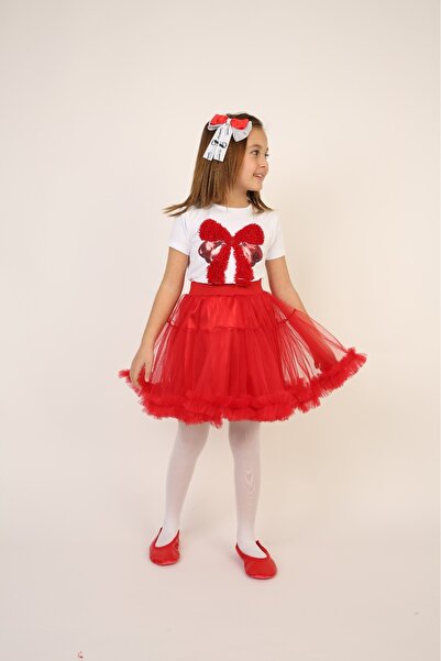 Nacar KIZ ÇOCUK 23 NİSAN GÖSTERİ T-SHİRT (yalnızca üst)