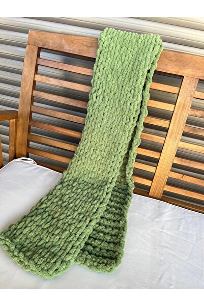 Alize Puffy ATKI ŞAL %100 EL ÖRGÜSÜ (kişiselleştirilebilir) Unisex