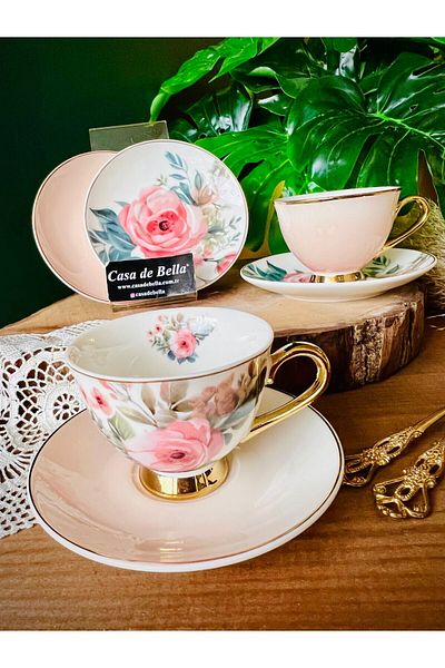 CASA DE BELLA Bi̇rdy 2 Personality Bone Coffee Cup