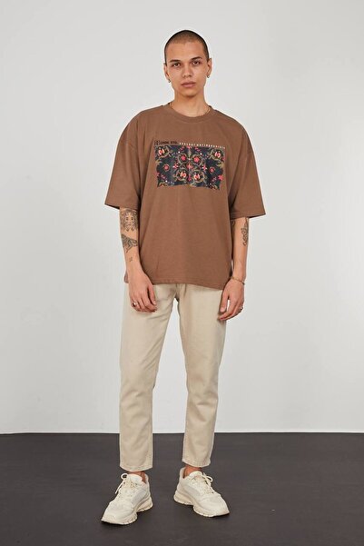 Erkek Krem Boyfrend Jeans