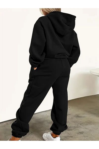 NEW TRENDY COLLECTİON Дамски комплект от 2 суичъра с дълъг ръкав и панталона за бягане, кънки за кученца и кучета