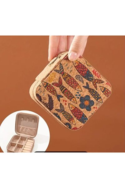 shop صندوق مجوهرات ديكوريف-ميني للمجوهرات - علبة مجوهرات للسفر لتنظيم القلائد...