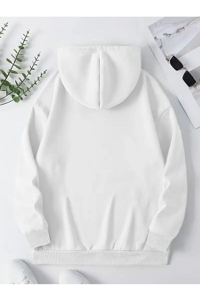 NEW TRENDY COLLECTİON Γυναικείο κουκούλα με χαριτωμένο αρκουδάκι και γράμματα