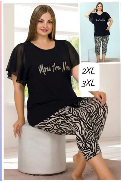 Lady Plus Size Capri Pajama Set