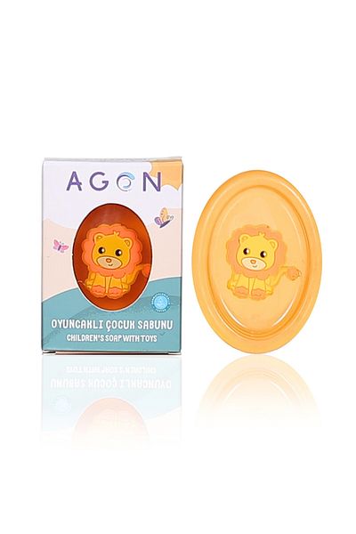 Agon Orange Colored Children's Soap - Extracted Handmade and Toy