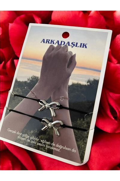 Bro 2-Piece Double Bow Bracelet, Dating Bracelet, Bff Bracelet