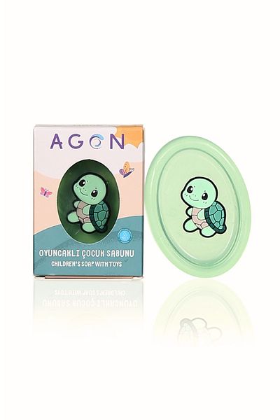 Agon Children's Soap - Mint Extract, Handmade Toy