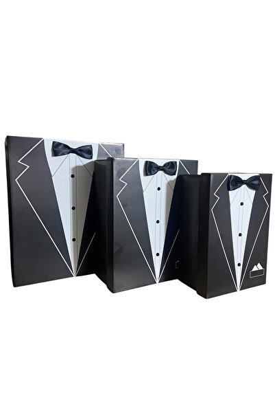 Pierre Cardin Erkek Damat Bohçası Seti İçin 3'lü Kutu Damat Sandığı Tıraş Bakım Ürünleri Kemer Saat Parfüm Seti